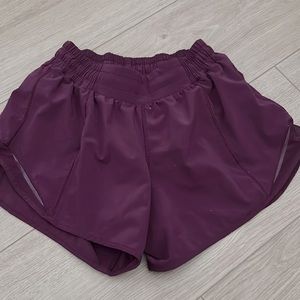 Lululemon maroon shorts.